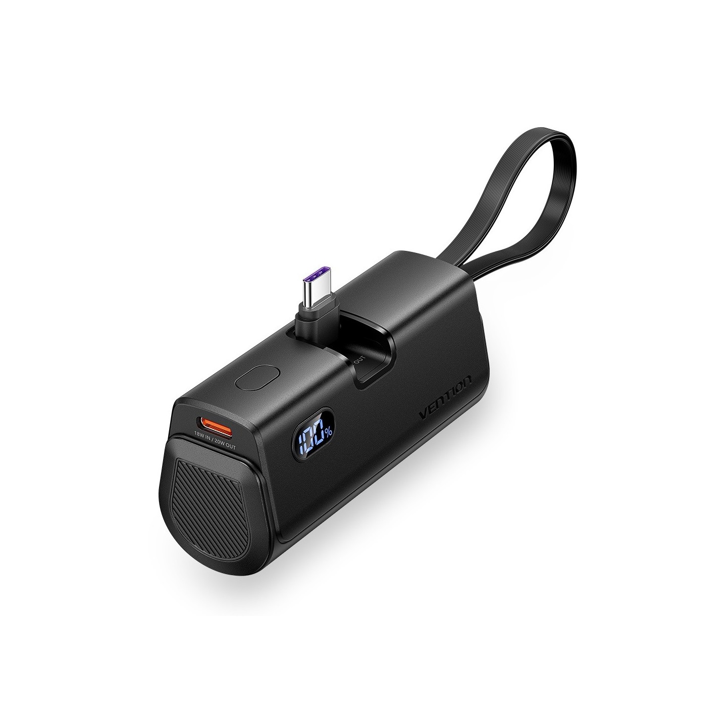 Vention Powerbank - FHQB0 - 4800mAh 22.5W Foldable USB-C Black — Buy in Cyprus with Fast Delivery