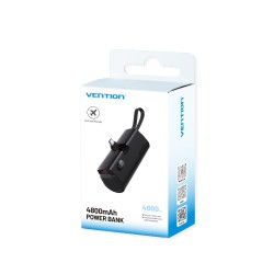 Vention Powerbank - FHQB0 - 4800mAh 22.5W Foldable USB-C Black — Buy in Cyprus with Fast Delivery
