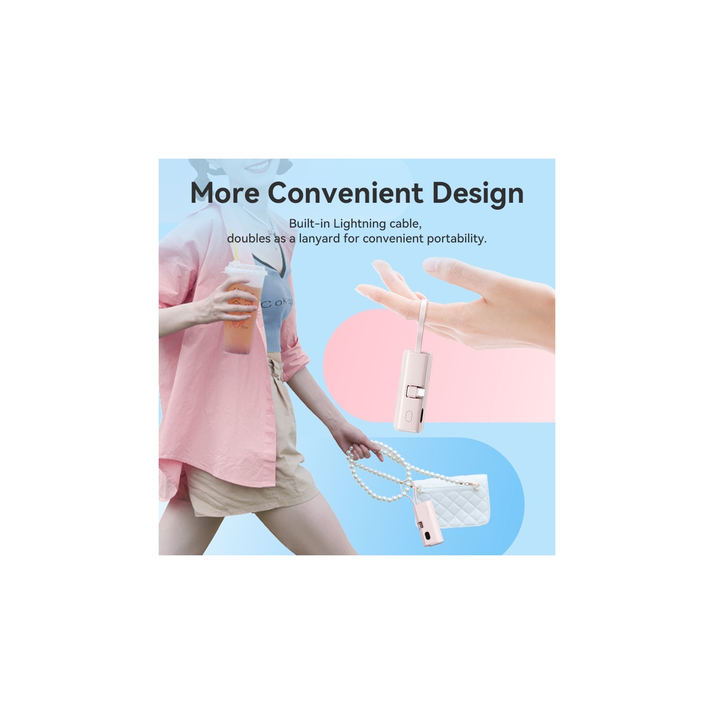 Vention Powerbank - FHQB0 - 4800mAh 22.5W Foldable USB-C Black — Buy in Cyprus with Fast Delivery