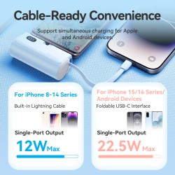 Vention Powerbank - FHQB0 - 4800mAh 22.5W Foldable USB-C Black — Buy in Cyprus with Fast Delivery