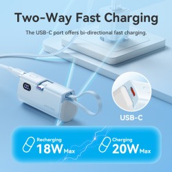 Vention Powerbank - FHQB0 - 4800mAh 22.5W Foldable USB-C Black — Buy in Cyprus with Fast Delivery