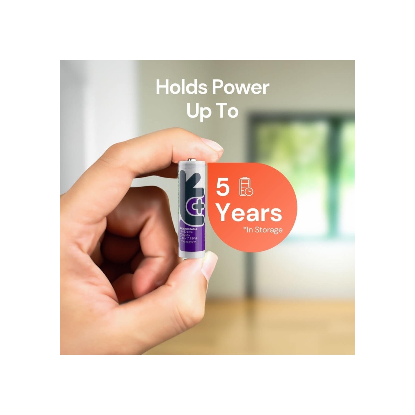 Uniross 18650 Lithium Battery - U1BT1822 - Rechargeable 18650 Lithium Battery 2200mAh — Buy in Cyprus with Fast Delivery