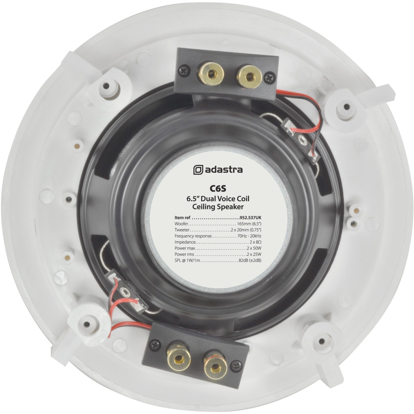 Adastra C6S 6.5'' Dual Voice Coil Stereo Ceiling Speaker - 952.537UK - (single) — Buy in Cyprus with Fast Delivery