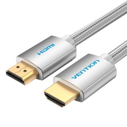 Buy Vention HDMI Cable - AABIH - HDMI Cable 2.0 4K60Hz Braided 2.0m Silver in Cyprus, Nicosia, Limassol, Larnaka, Pafos
