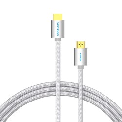 Buy Vention HDMI Cable - AABIH - HDMI Cable 2.0 4K60Hz Braided 2.0m Silver in Cyprus, Nicosia, Limassol, Larnaka, Pafos