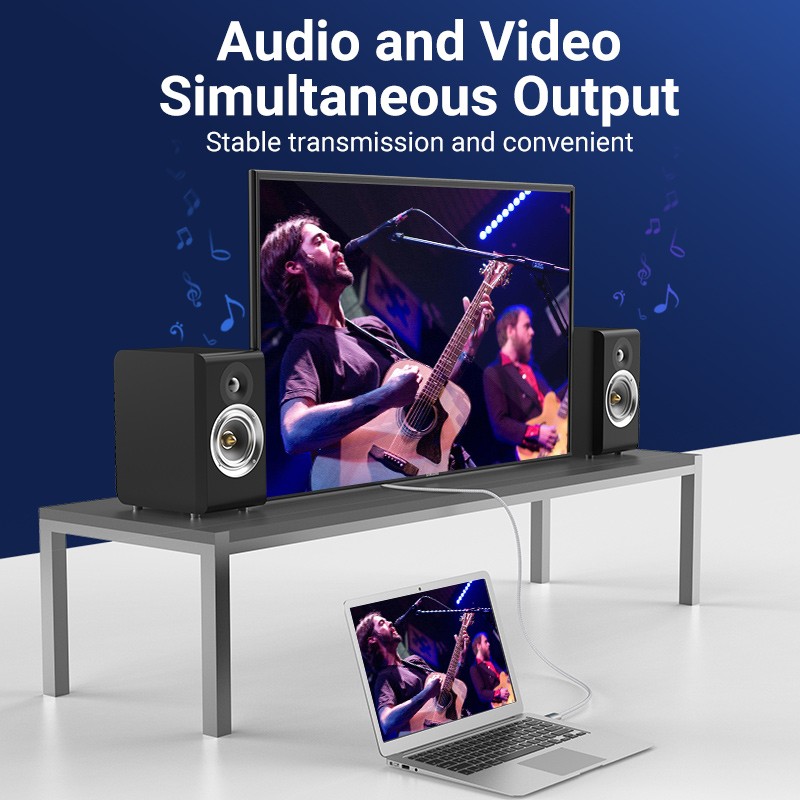 Buy Vention HDMI Cable - AABIH - HDMI Cable 2.0 4K60Hz Braided 2.0m Silver in Cyprus, Nicosia, Limassol, Larnaka, Pafos