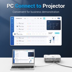 Buy Vention HDMI Cable - AABIH - HDMI Cable 2.0 4K60Hz Braided 2.0m Silver in Cyprus, Nicosia, Limassol, Larnaka, Pafos