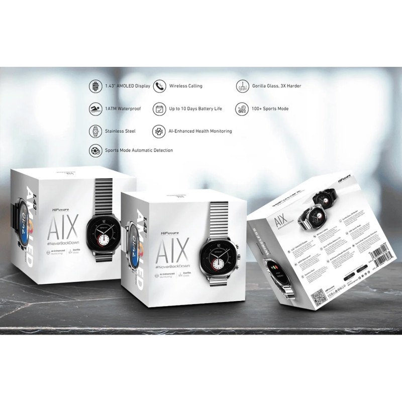 Buy HiFuture SmartWatch - AIX - Black in Cyprus, Nicosia, Limassol, Larnaka, Pafos