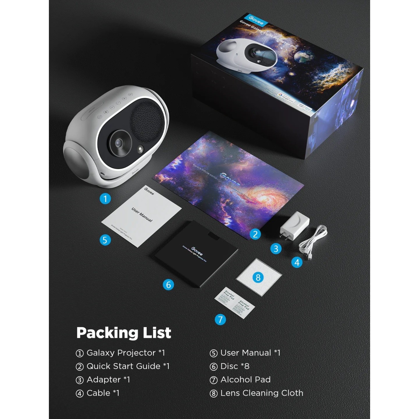 Govee Galaxy Light Projector - H6092 - Pro — Buy in Cyprus with Fast Delivery