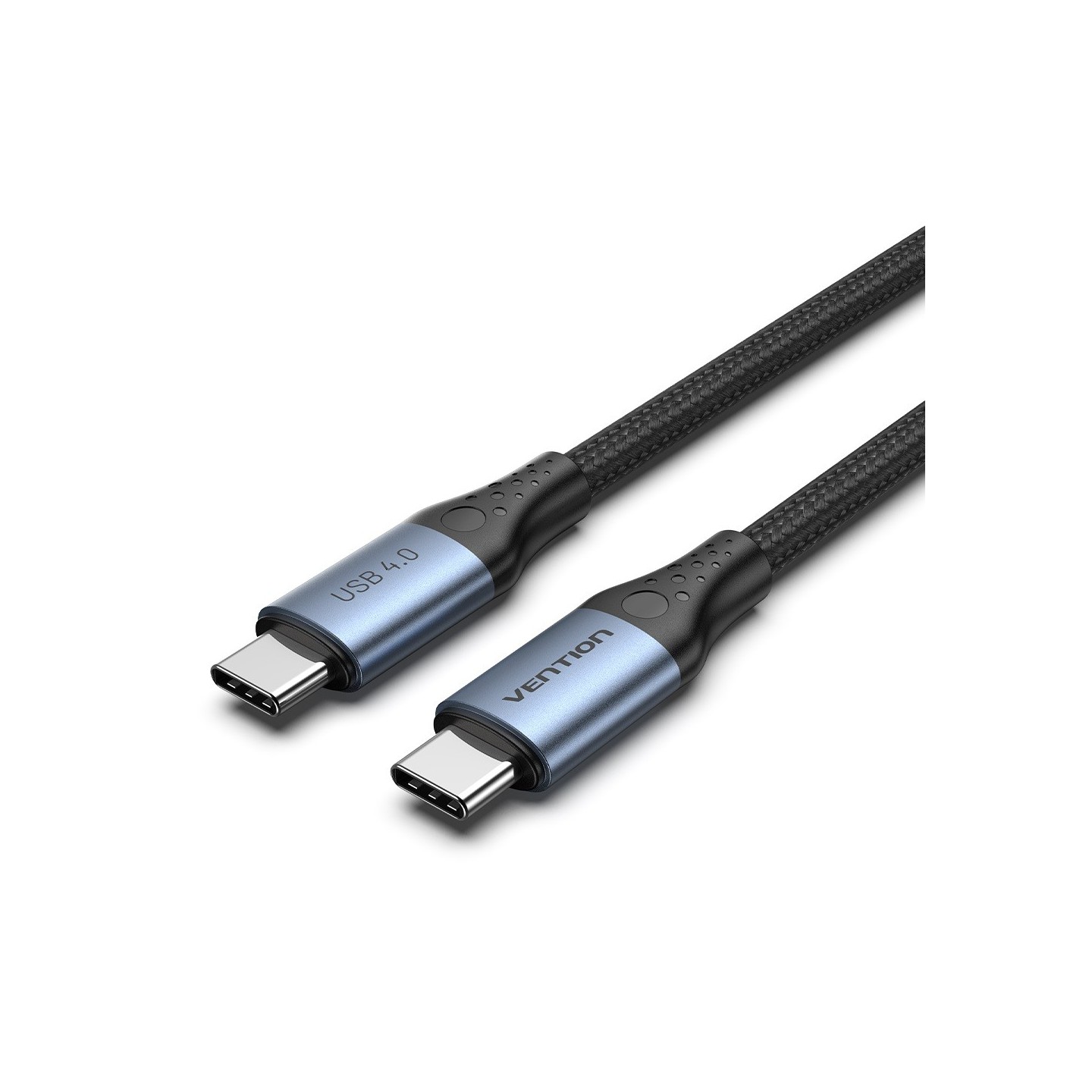 Vention TAVHF USB-C 4.0 M-M 1.0m Braided Aluminium Gray (Boxed) — Buy in Cyprus with Fast Delivery