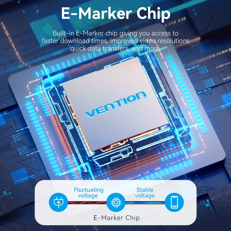 Buy Vention IT Cable - TAVHF - USB-C 4.0 M-M 1.0m Braided Aluminium Gray in Cyprus, Nicosia, Limassol, Larnaka, Pafos