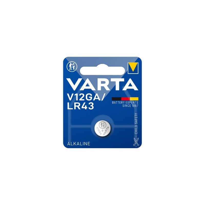 Buy Varta Alkaline Button Battery - V12GA - (LR43) Battery 1pc in Cyprus, Nicosia, Limassol, Larnaka, Pafos