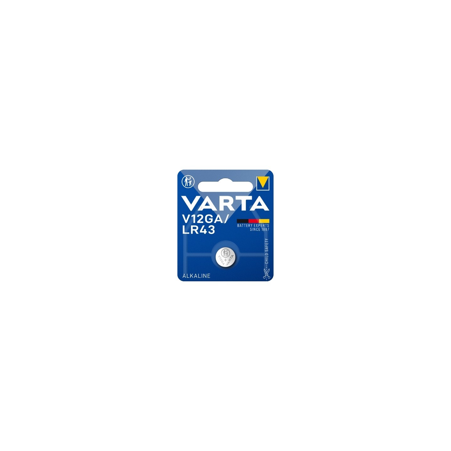 Varta Alkaline Button Battery - V12GA - (LR43) Battery 1pc — Buy in Cyprus with Fast Delivery