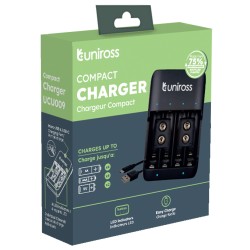Buy Uniross USB Charger - UCU009 - AA AAA 9V in Cyprus, Nicosia, Limassol, Larnaka, Pafos