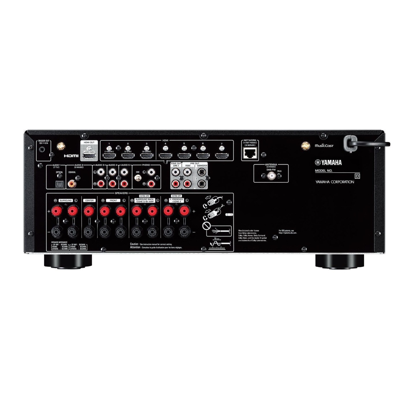 Yamaha - RX-V6A - 7.2 Network Receiver USB BT WIFI FM 8K — Buy in Cyprus with Fast Delivery