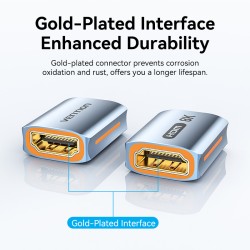 Buy Vention HDMI Coupler - AIUH0 - Female-Female v2.1 8K Metal in Cyprus, Nicosia, Limassol, Larnaka, Pafos