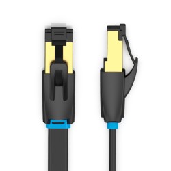 Buy Vention Network Cable - IKCBI - CAT8 SFTP Flat 3.0m Black in Cyprus, Nicosia, Limassol, Larnaka, Pafos