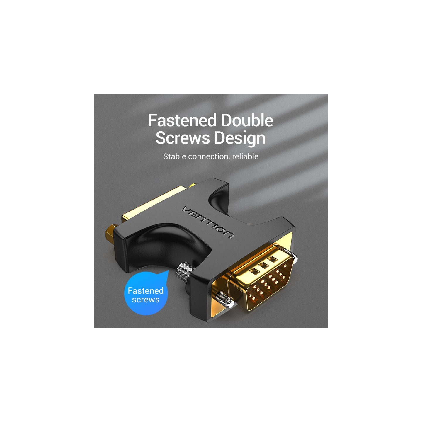 Vention VGA Adaptor Male to DVI Female - DDDB0 - 24+5 — Buy in Cyprus with Fast Delivery