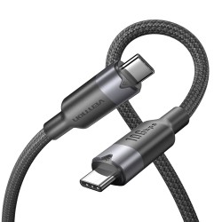 Buy Vention IT Cable - TRGBF - USB-C 3.2 Gen2 M-M 1.0m Braided Aluminum Black in Cyprus, Nicosia, Limassol, Larnaka, Pafos