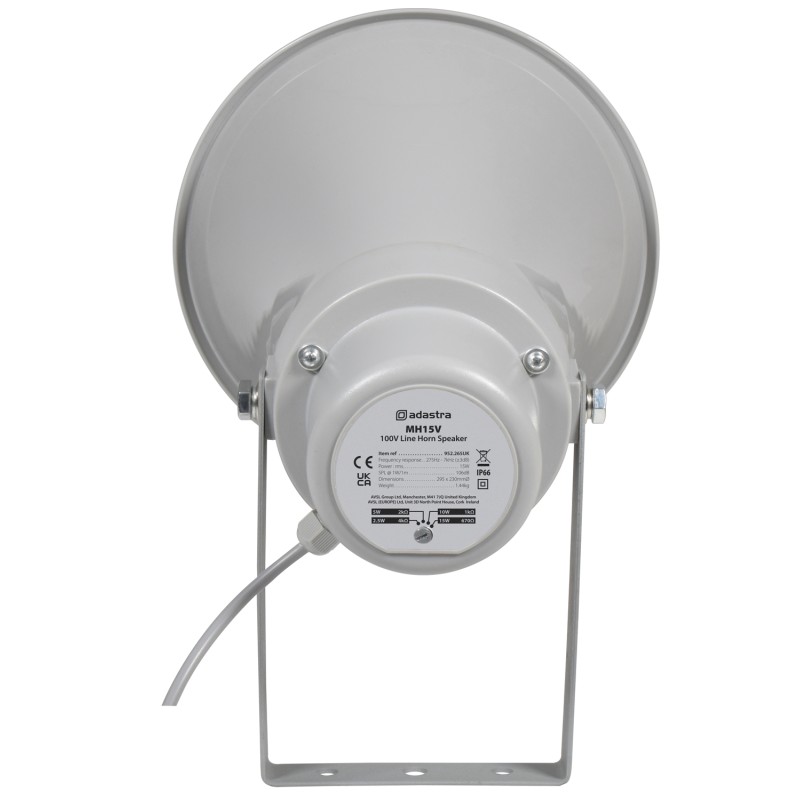 Buy Adastra Outdoor Horn Speaker - MH15V - 100V Outdoor Horn Speaker 15W 952.265UK in Cyprus, Nicosia, Limassol, Larnaka, Pafos