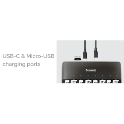 Buy Uniross 8 Bay Rapid USB Charger - UCU006 - AA AAA in Cyprus, Nicosia, Limassol, Larnaka, Pafos