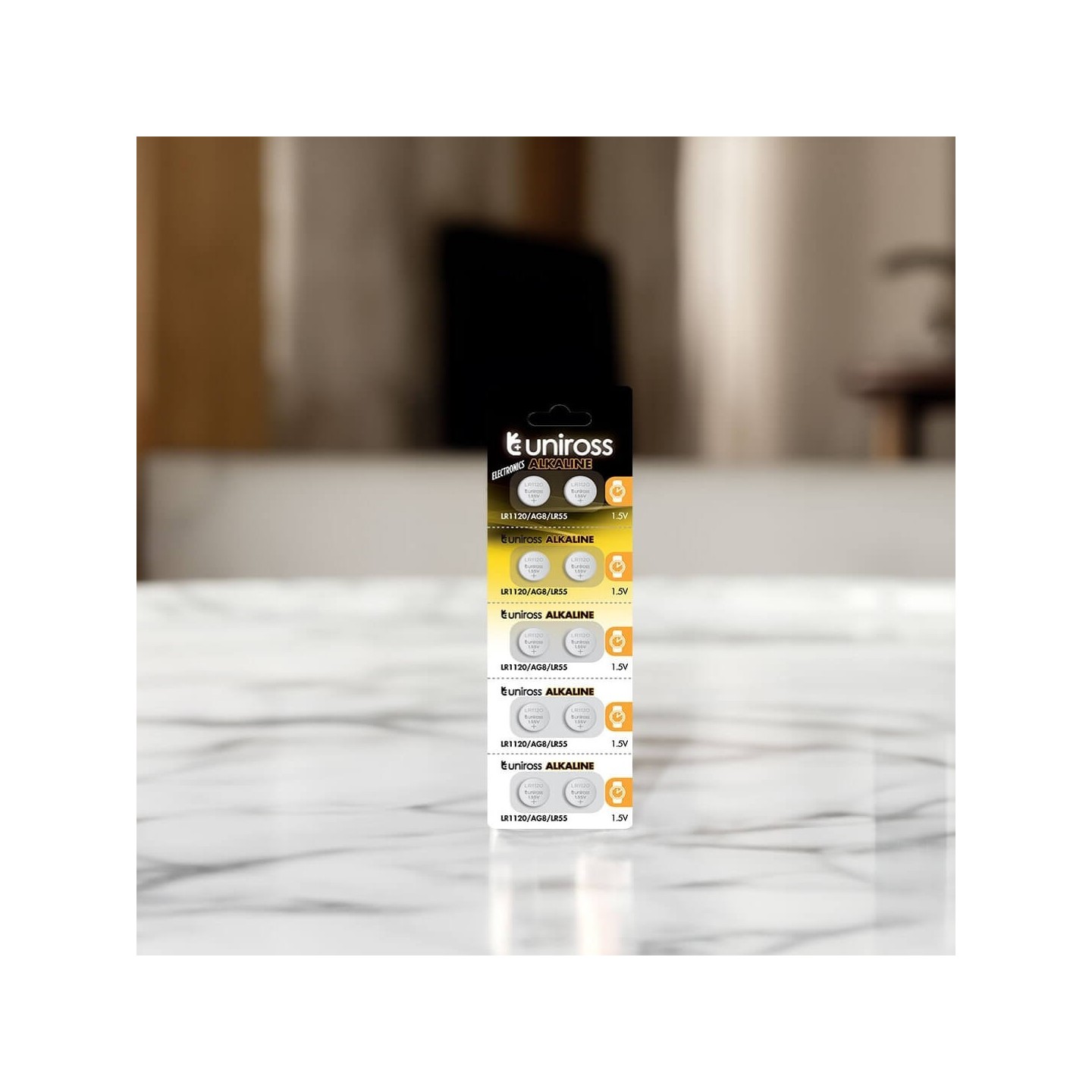 Uniross Alkaline-Coin Battery - LR1120 - AG8 LR55 Battery (10-pack) — Buy in Cyprus with Fast Delivery