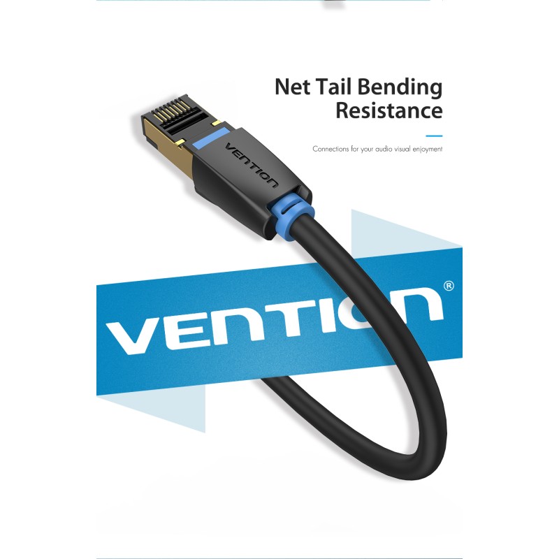 Buy Vention Network Cable - IKABJ - CAT8 SFTP 5.0m Black in Cyprus, Nicosia, Limassol, Larnaka, Pafos