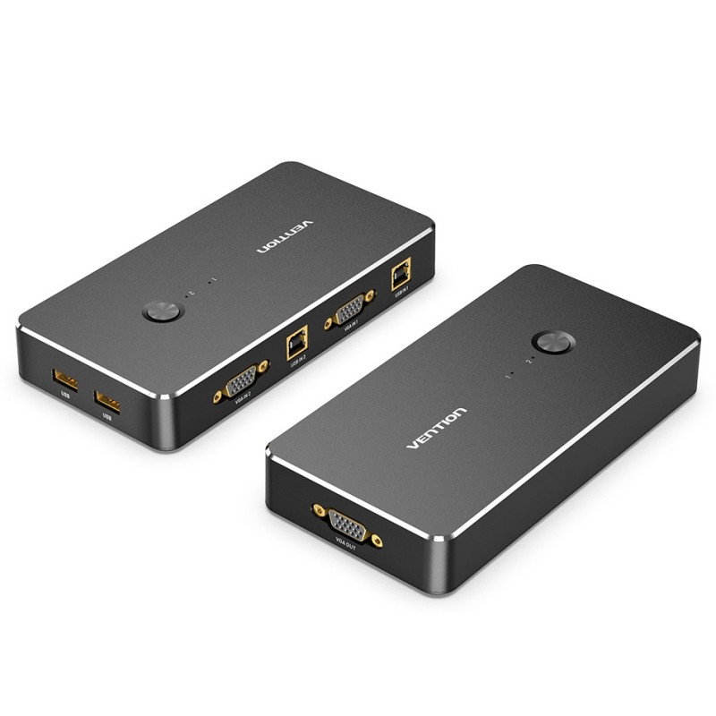 Buy Vention KVM VGA Switch - DBEB0 - 2-Port 4K in Cyprus, Nicosia, Limassol, Larnaka, Pafos