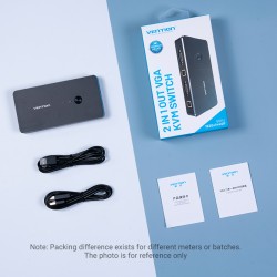 Buy Vention KVM VGA Switch - DBEB0 - 2-Port 4K in Cyprus, Nicosia, Limassol, Larnaka, Pafos