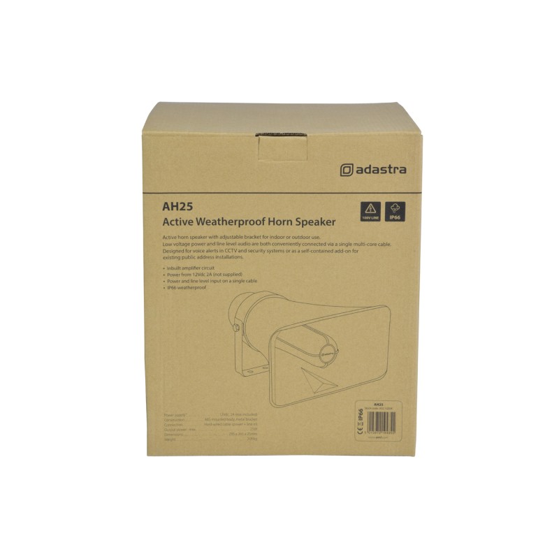 Buy Adastra AH25 Active Weatherproof Horn Speaker 25W - 952.102UK - 8ohm in Cyprus, Nicosia, Limassol, Larnaka, Pafos