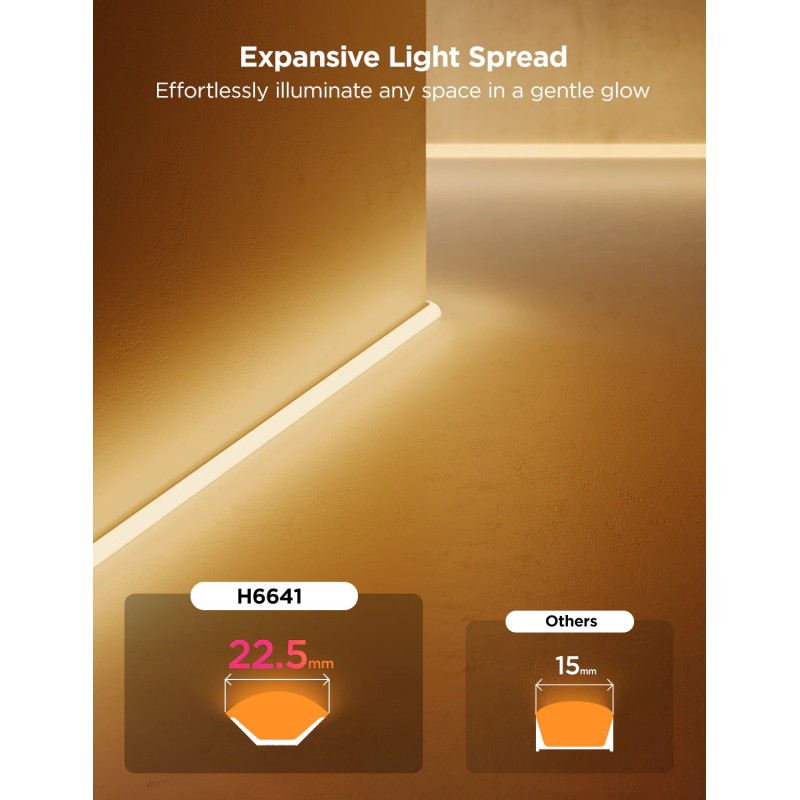 Buy Govee Gaming Wall Neon Rope Light 5m (Wall Lining) - H6641 - 5m (Wall Lining) in Cyprus, Nicosia, Limassol, Larnaka, Pafos