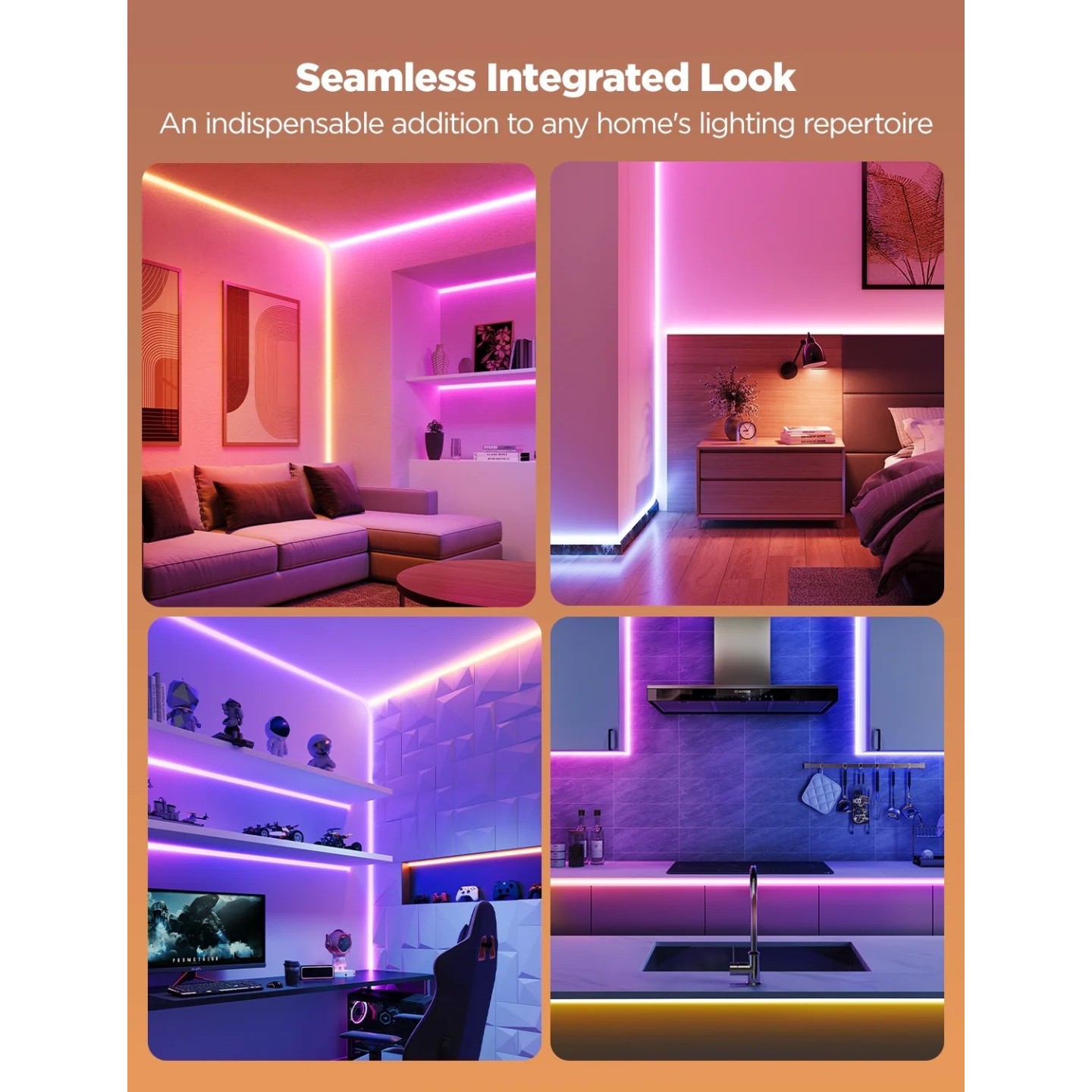 Govee Gaming Wall Neon Rope Light 5m (Wall Lining) - H6641 - 5m (Wall Lining) — Buy in Cyprus with Fast Delivery