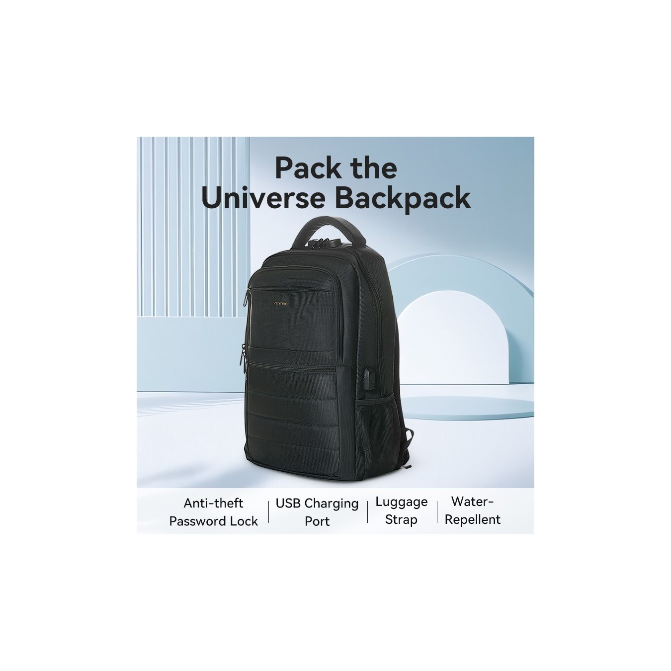 Vention KRKB0 Laptop Backpack – 15.6" Water-Repellent 45L | Armenius Store