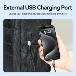Buy Vention Backpack - KRKB0 - 15.6'' Water-Repellent USB Charge & Lock Black in Cyprus, Nicosia, Limassol, Larnaka, Pafos