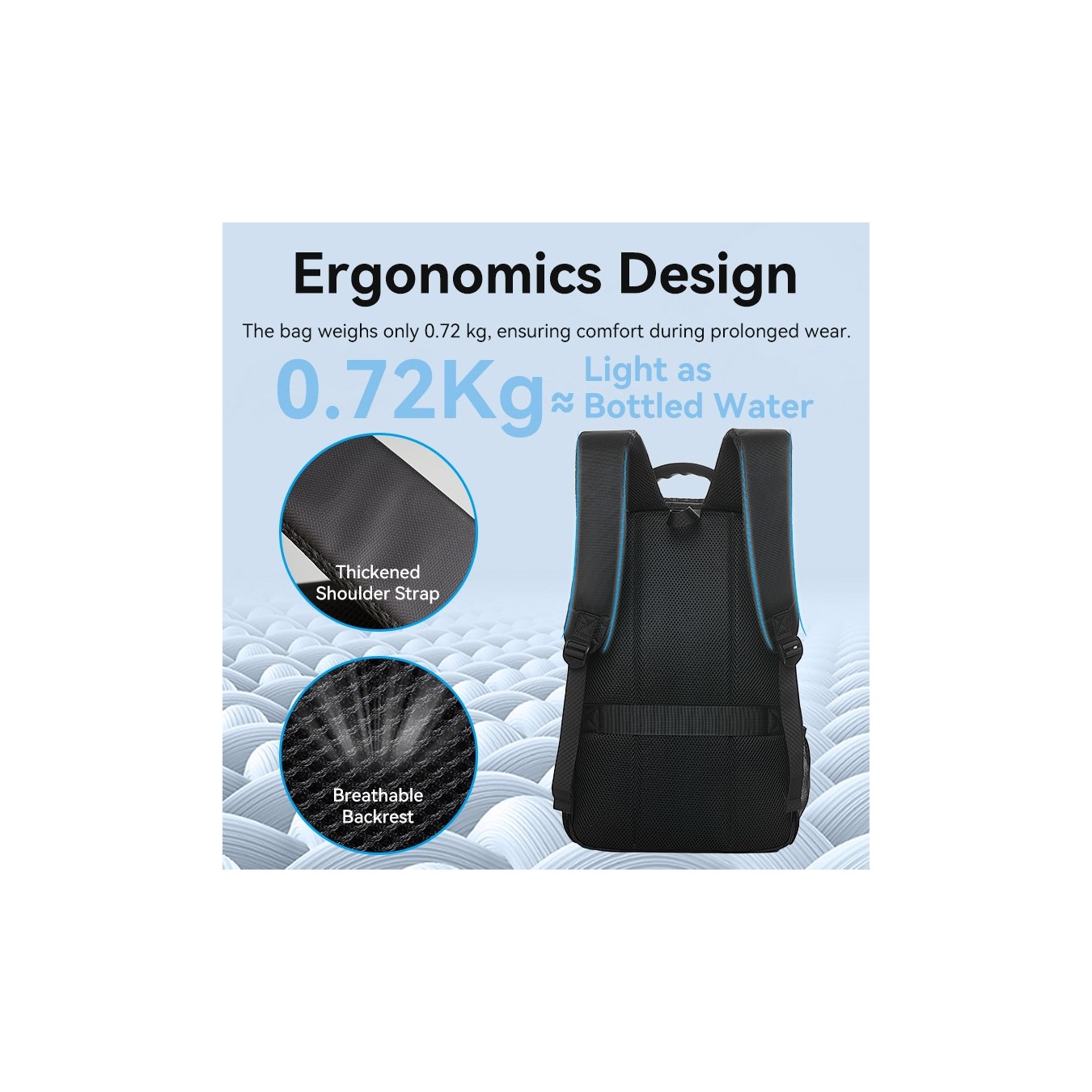 Vention KRKB0 Laptop Backpack – 15.6" Water-Repellent 45L | Armenius Store