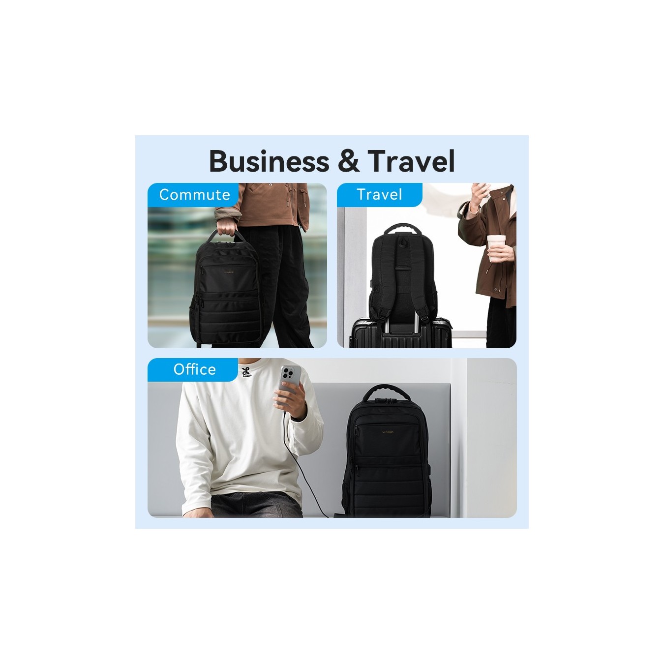 Vention KRKB0 Laptop Backpack – 15.6" Water-Repellent 45L | Armenius Store