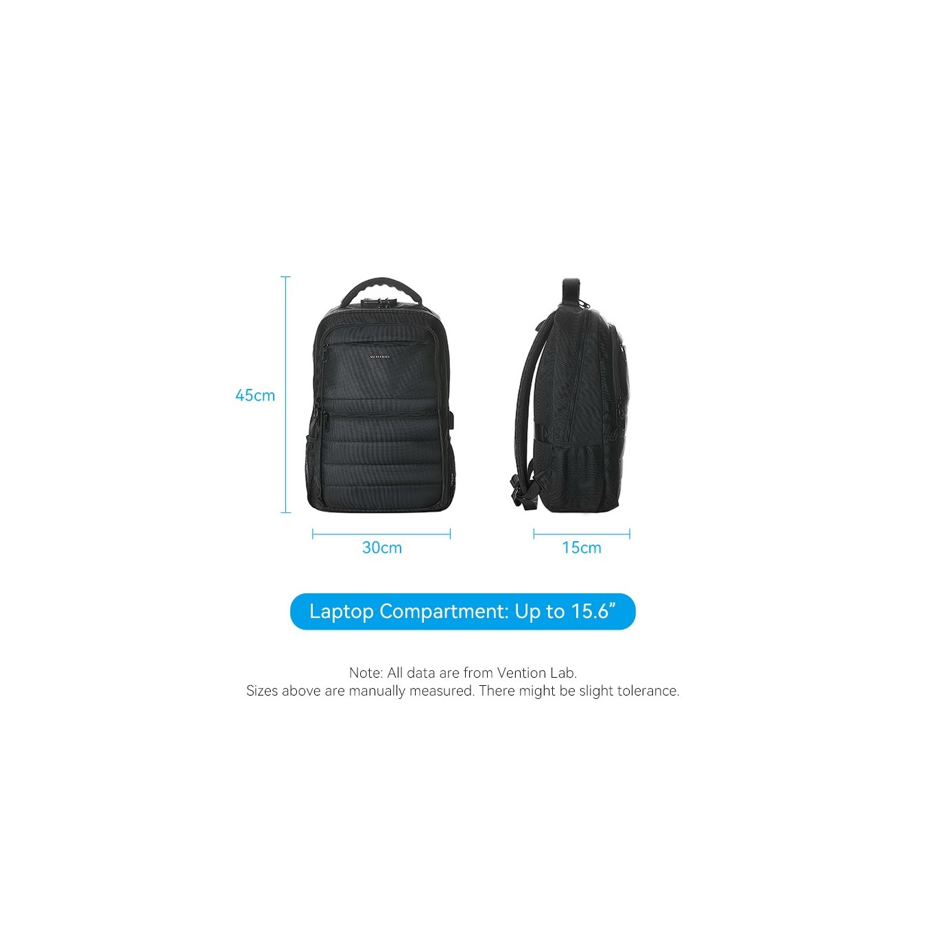 Vention KRKB0 Laptop Backpack – 15.6" Water-Repellent 45L | Armenius Store