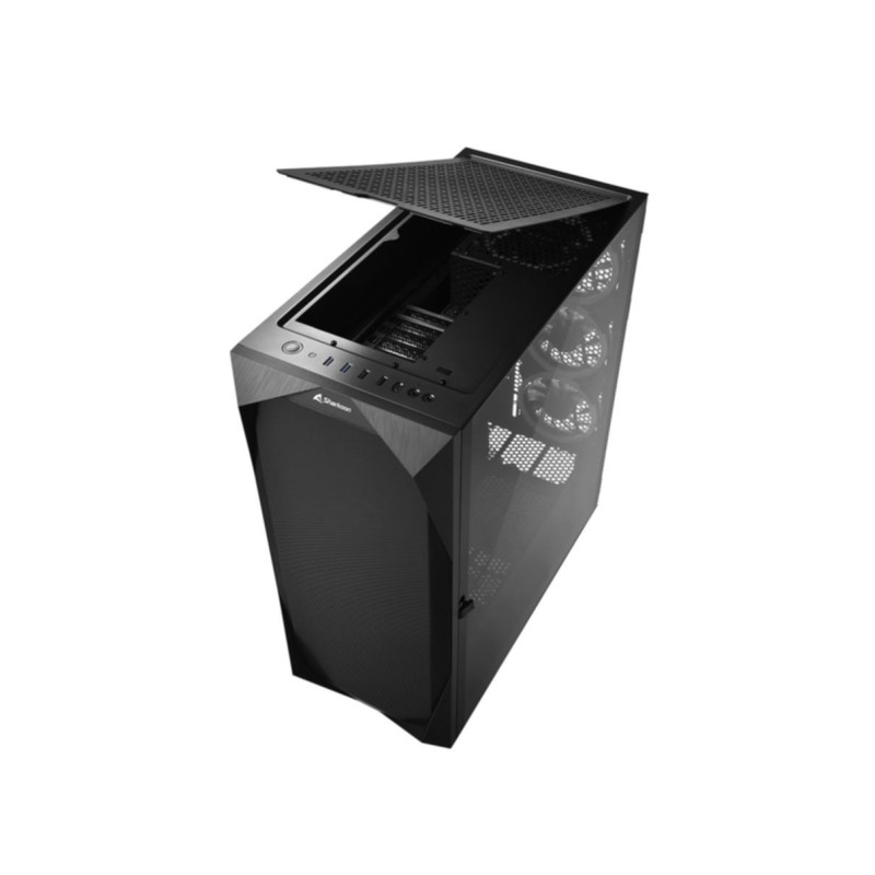 Buy Sharkoon REV300 - ATX Gaming Case - Tempered Glass, Mesh Front, 7 PWM ARGB F... in Cyprus, Nicosia, Limassol, Larnaka, Pafos