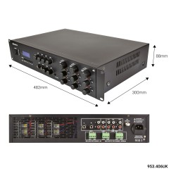 Buy Adastra A6 - 953.406UK - 3 x Independent Stereo Zones Amplifier 6x200W USB B... in Cyprus, Nicosia, Limassol, Larnaka, Pafos