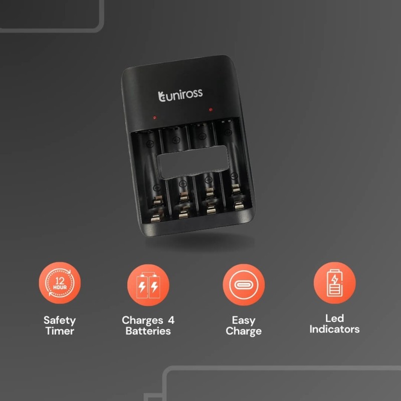 Buy Uniross USB Charger - UCU010 - for AA AAA in Cyprus, Nicosia, Limassol, Larnaka, Pafos