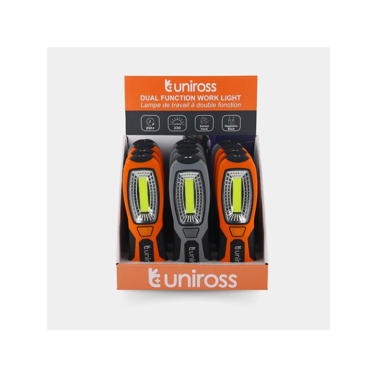 Uniross Light Torch - ULFL017 - 2in1 Spotlight & Floodlight 230 Lumens 25hrs — Buy in Cyprus with Fast Delivery