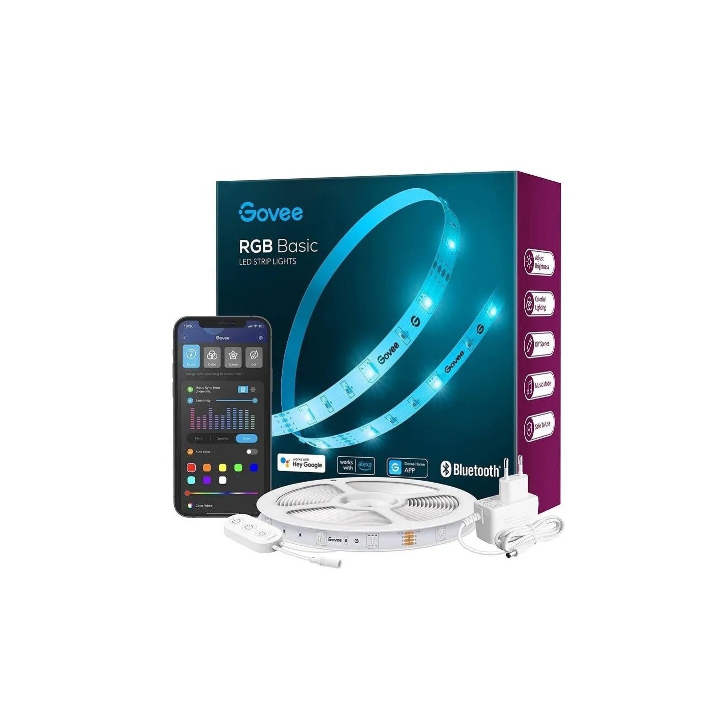 Govee LED Light Strip - H615A - RGB Smart WiFi & BT 5m — Buy in Cyprus with Fast Delivery