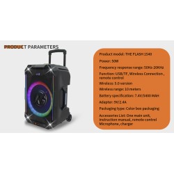 Buy N-Gear Portable Karaoke Speaker - FLASH1540 - 15'' Portable Karaoke Speaker ... in Cyprus, Nicosia, Limassol, Larnaka, Pafos