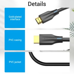 Buy Vention HDMI Cable - AANBG - 2.1 8K 1.5m in Cyprus, Nicosia, Limassol, Larnaka, Pafos