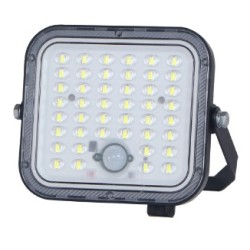 Buy GBC ON LED Dimmable Solar Floodlight - with Panel, Remote Control & PIR - 14... in Cyprus, Nicosia, Limassol, Larnaka, Pafos