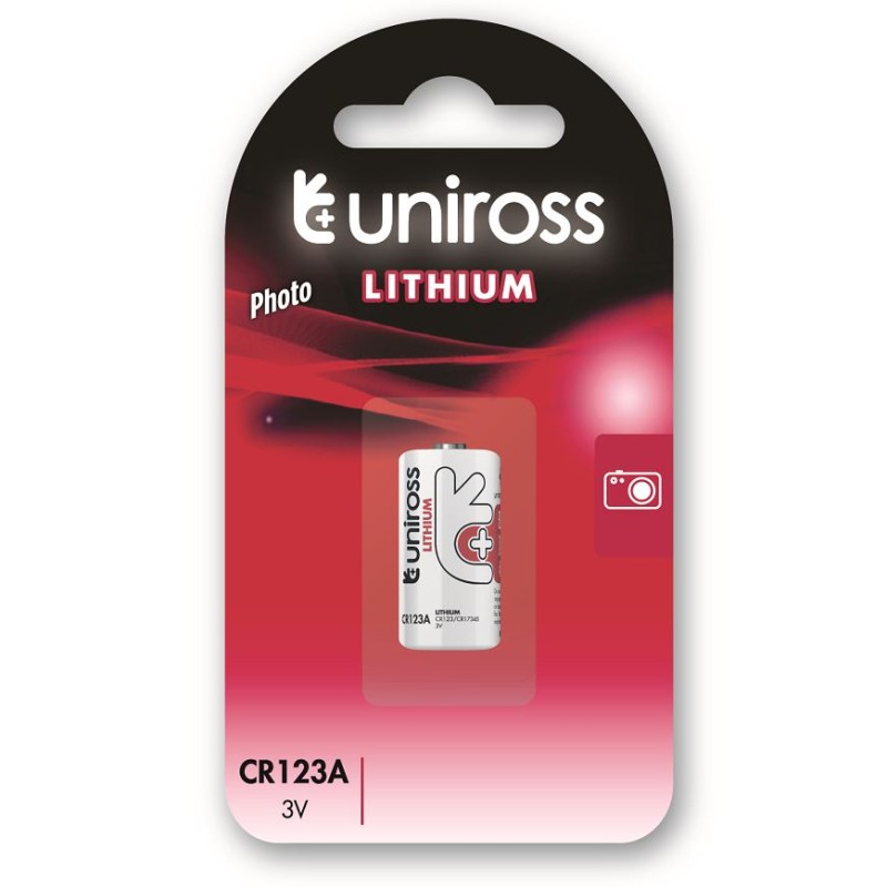 Buy Uniross Lithium Battery - CR123A - 3V in Cyprus, Nicosia, Limassol, Larnaka, Pafos