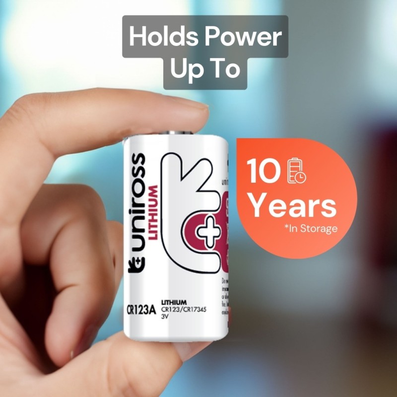Buy Uniross Lithium Battery - CR123A - 3V in Cyprus, Nicosia, Limassol, Larnaka, Pafos