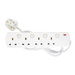 Buy Mercury 4 Gang Switched Extension - 430.007UK - 2.0m in Cyprus, Nicosia, Limassol, Larnaka, Pafos