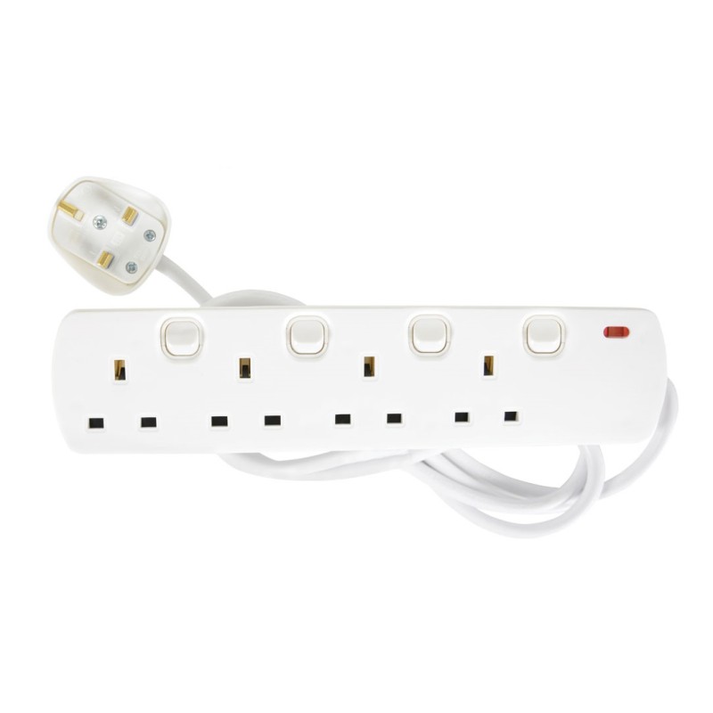 Buy Mercury 4 Gang Switched Extension - 430.007UK - 2.0m in Cyprus, Nicosia, Limassol, Larnaka, Pafos