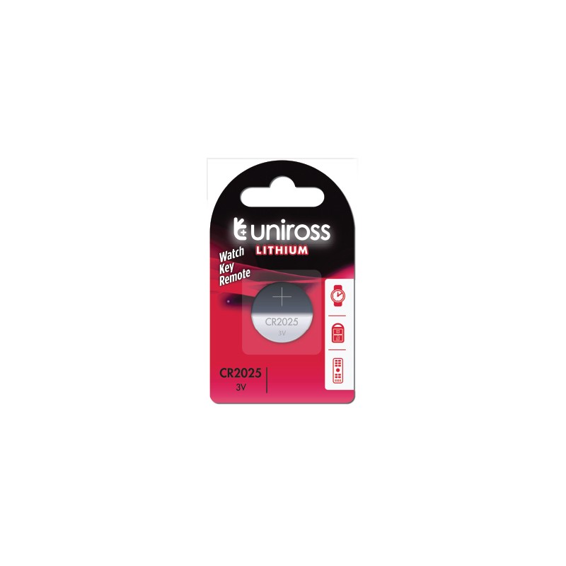 Buy Uniross Button Cell Lithium Battery - CR2025 - 1pc in Cyprus, Nicosia, Limassol, Larnaka, Pafos